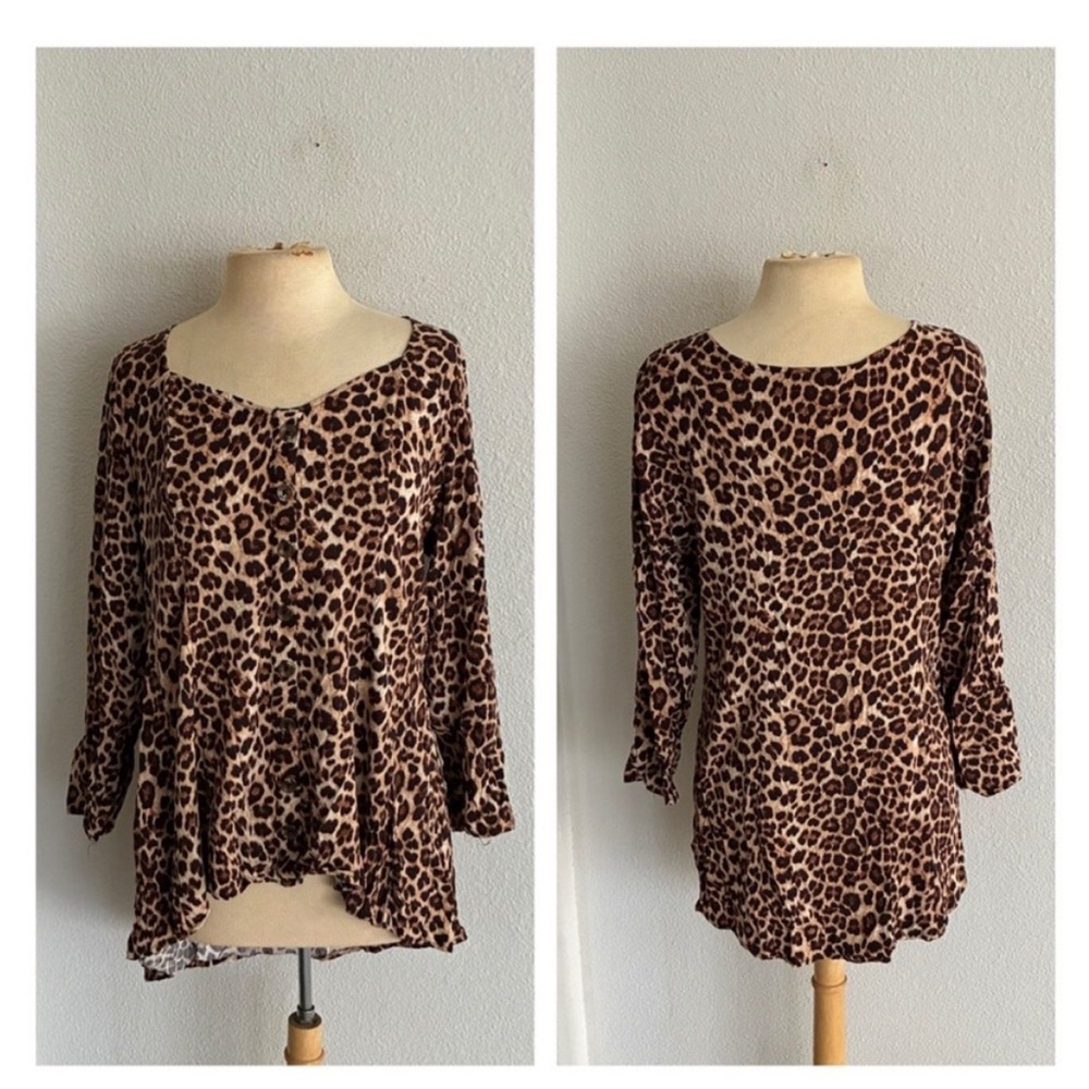 Torrid animal print top
